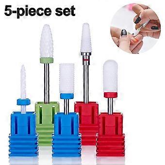 Ceramic Nail Drill Bits Set  (2.35mm) Professional Acrylic Nail File Drill Bit for Manicure Pedicure