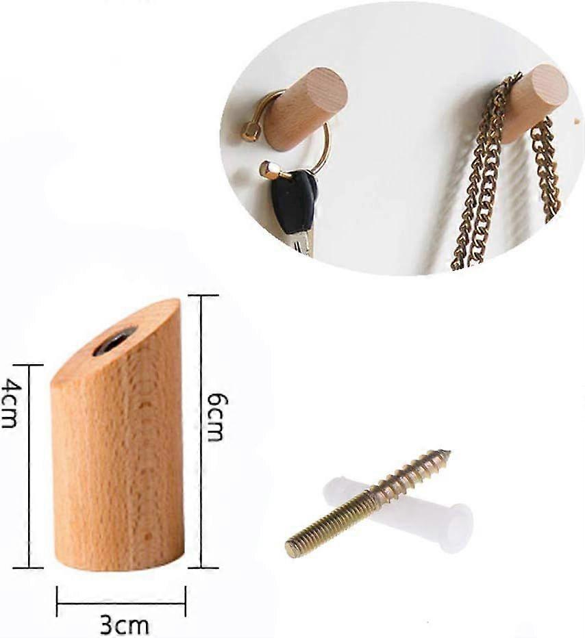 Modern Wood Hook All Purpose, Multifunctional, Solid Wood