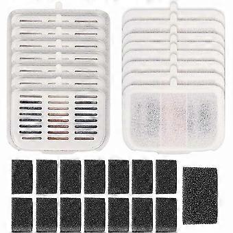 Lot de 15 filtres PETKIT rectangulaires pour fontaine sans fil EVERSWEET MAX, compatibles avec les modèles de 3 L/105 oz liq.