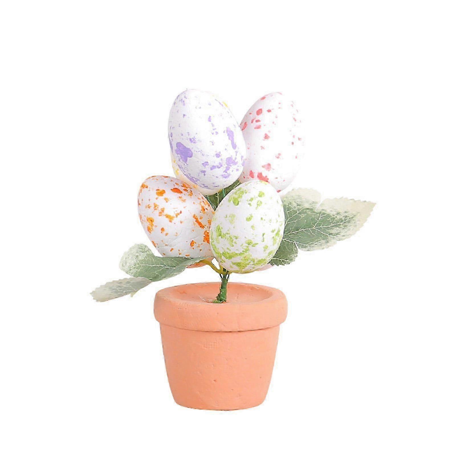 Easter Decorations Easter 2024 Easter 17Cm Easter Eggs Pot Spots Eggs Flower Pot Goat