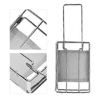 Stainless Steel Foldable Toaster Rack Handheld Portable Outdoor Picnic Toast Rack Tray