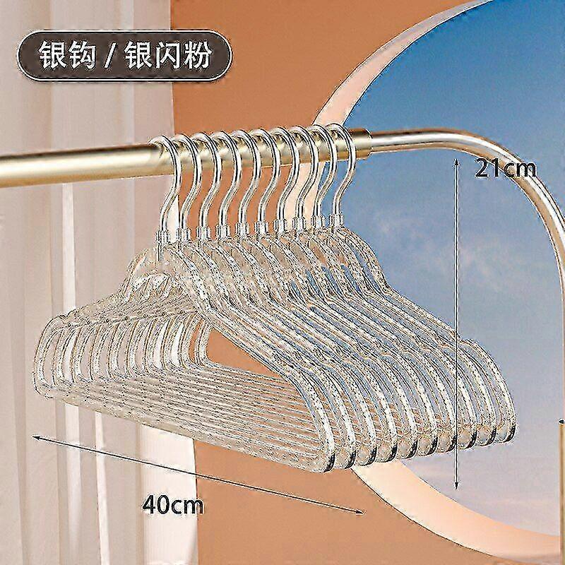 Acrylic-Finished Plastic Coat Hanger