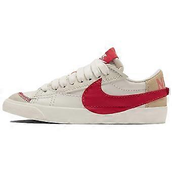 Nike Blazer Halksäkra Slitstarka Låga Skateboardskor Dam Vita Röda DQ1470-005