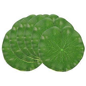 Fish Tank Decoration Lotus Leaves with 6Pcs Simulation Floating Leaves