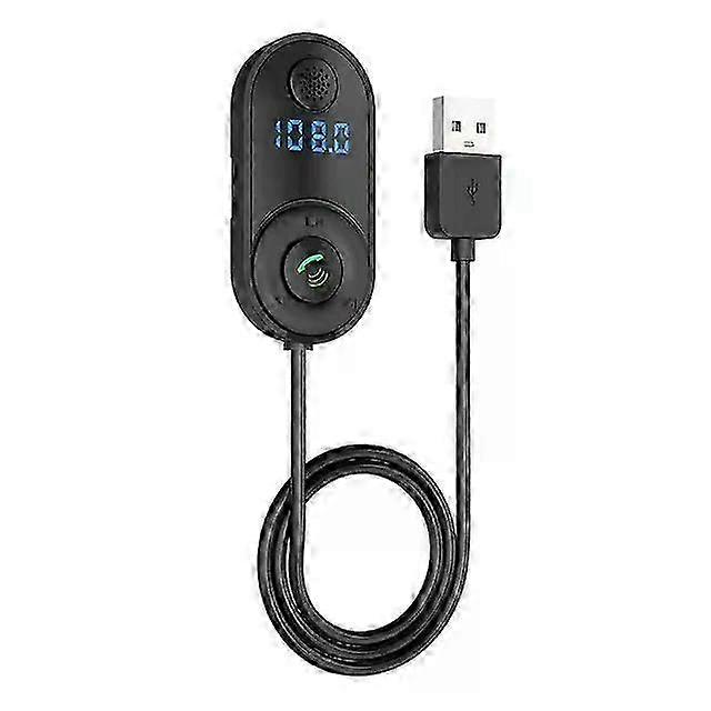 Wireless Car Bluetooth Adapter with FM Transmitter