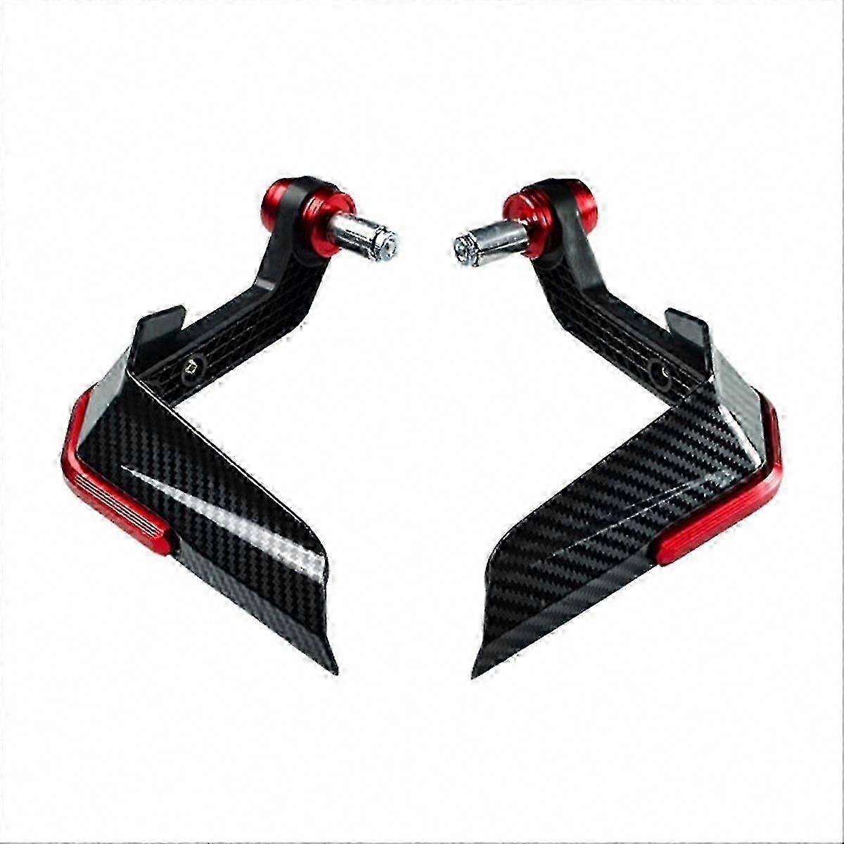 Red Handle Wind Protector for Motorcycles