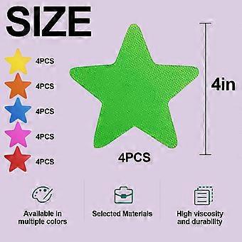 Multicolor Star-Shaped Sitting Markers Pre-Cut Smooth Edge Wear-Resistant