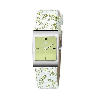 V & l tempo mil flowers thousand loves watch for Women Analog Quartz with Cowskin Bracelet VL013604