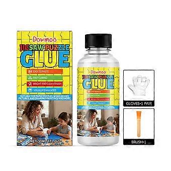 Jigsaw Puzzle Glue Set,Diy Jigsaw Puzzle Transparent Bonding,Convenient Glue For Office And Home Daily Use.LLY3