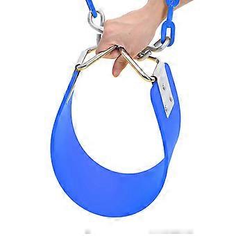 Blue EVA Flexible Swing Seat 61 x 15 x 0.6cm with Metal Plates for Indoor Outdoor Play