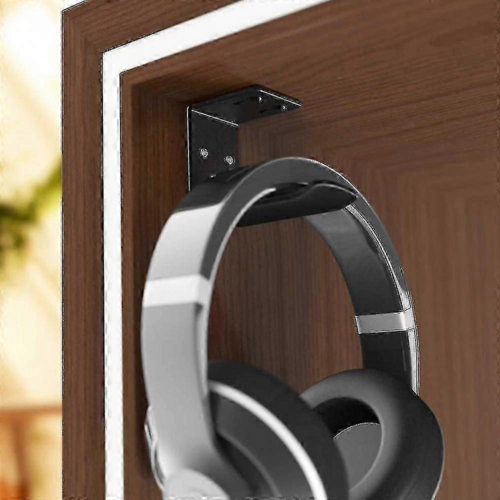 Space-Saving Under Desk Headphone Headset Holder Hook Mount for Organized Workspaces