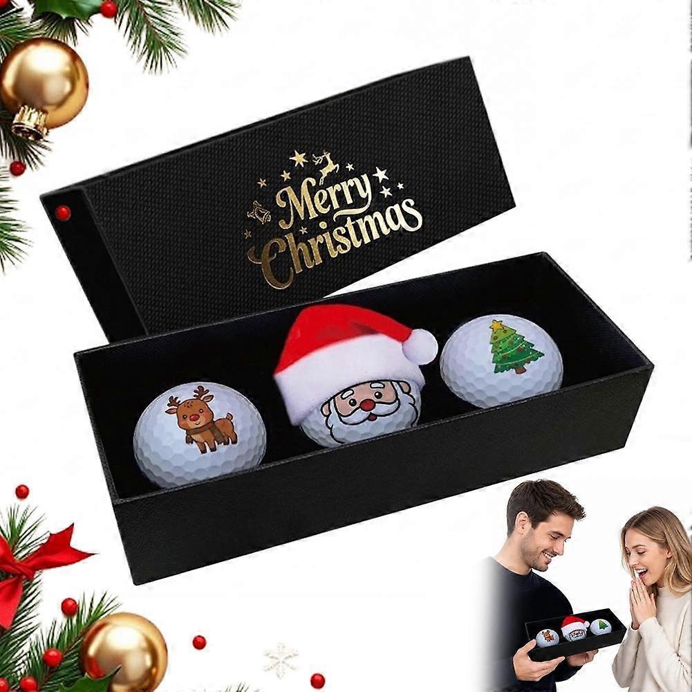 Reindeer Tree Santa Golf Ball Set
