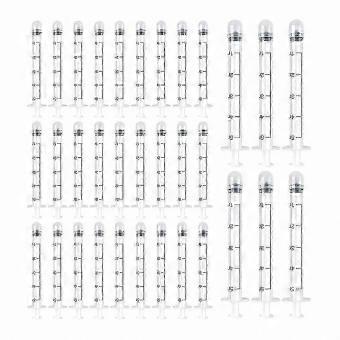 Vaginal Suppository Applicators, 40pc Disposable Single-Use Tubes for Cream & Lubricant