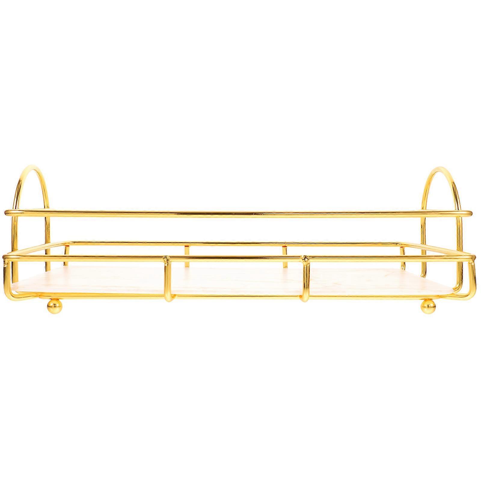 Cosmetics Storage Rack with Bathroom Countertop Organizer Single Layer
