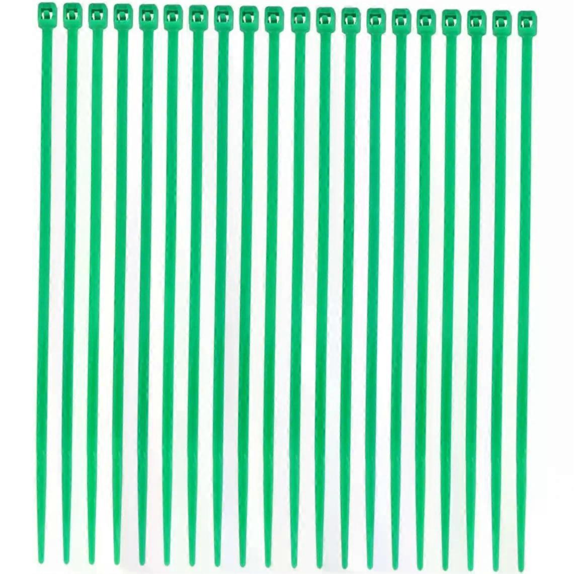 Green Self-Locking Cable Ties 3x100mm Plastic 1000pcs