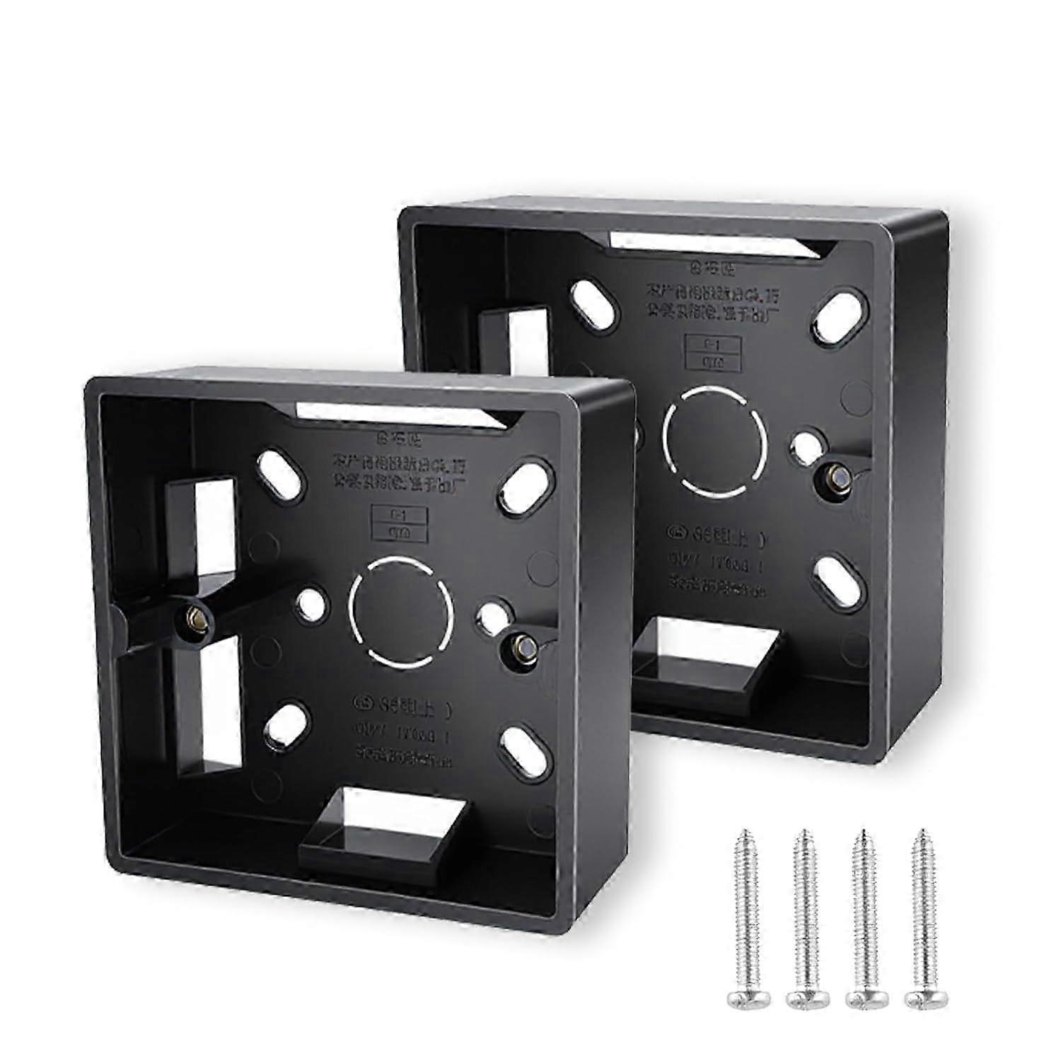 2-Gang Surface Mount Pattress Box, Back Box