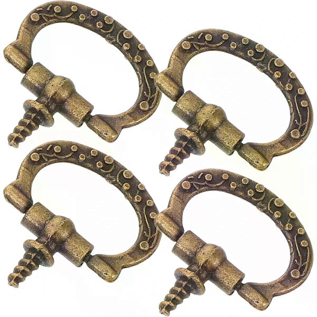 10pcs Mini Threaded Alloy Pull Knobs for Wooden Boxes