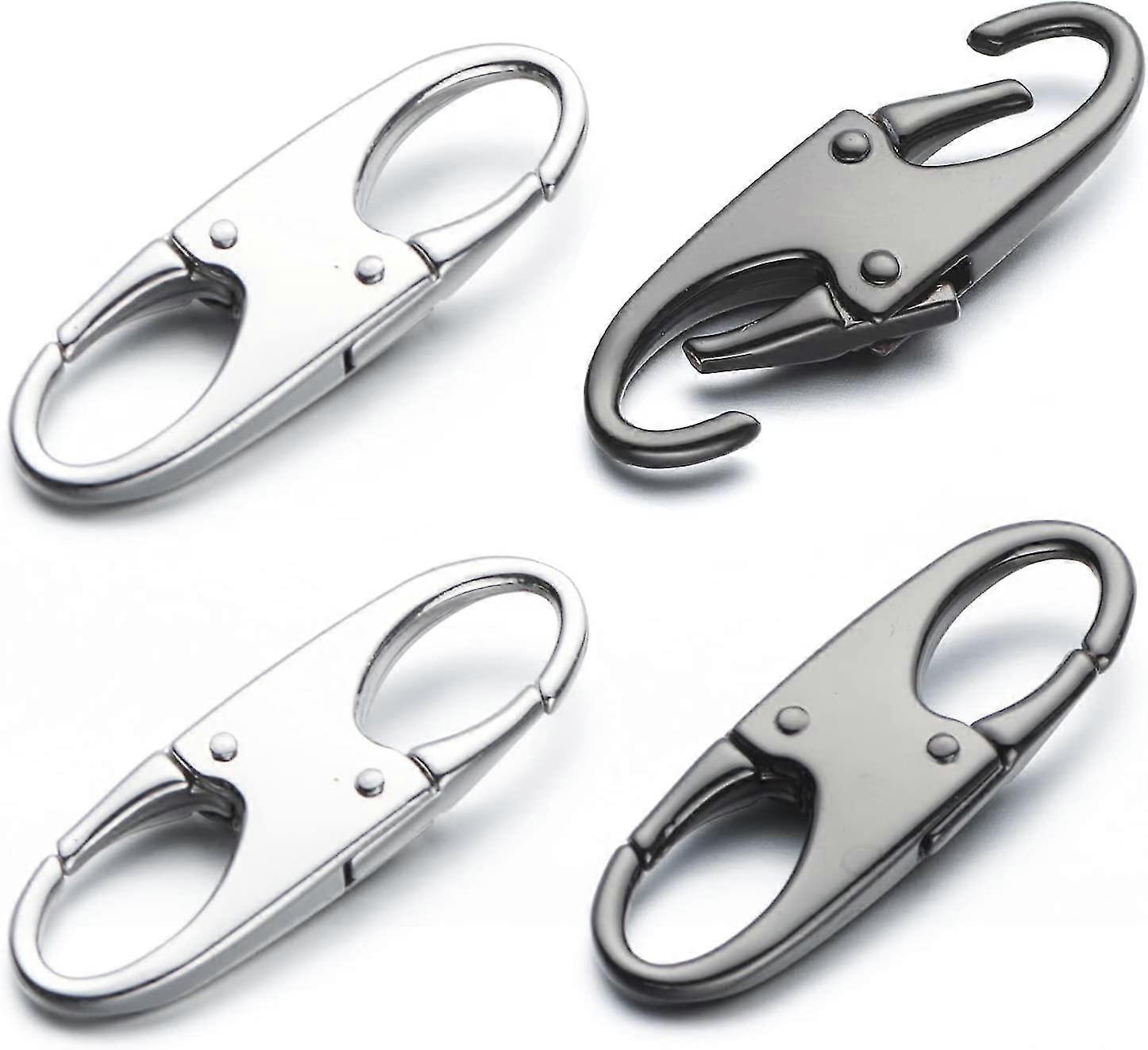 Double-Open Metal Zipper Security Clip