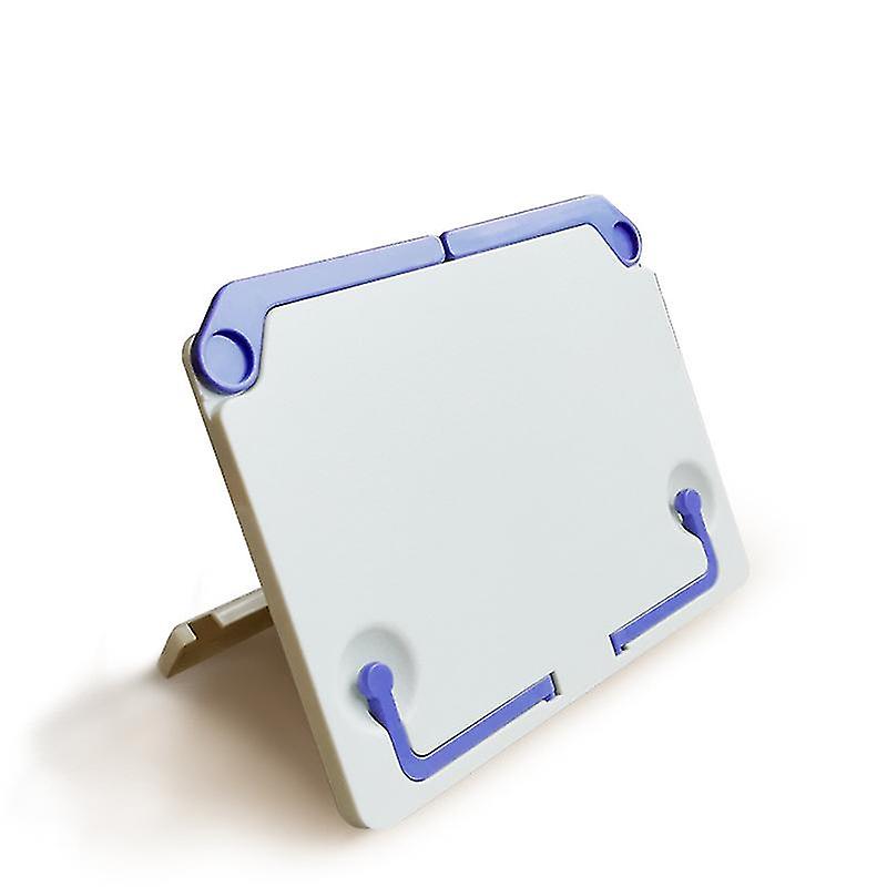 Pxcl Portable Folding Bookend Rack Music Stand Plastic Folding With Anti-slip Pad (white)