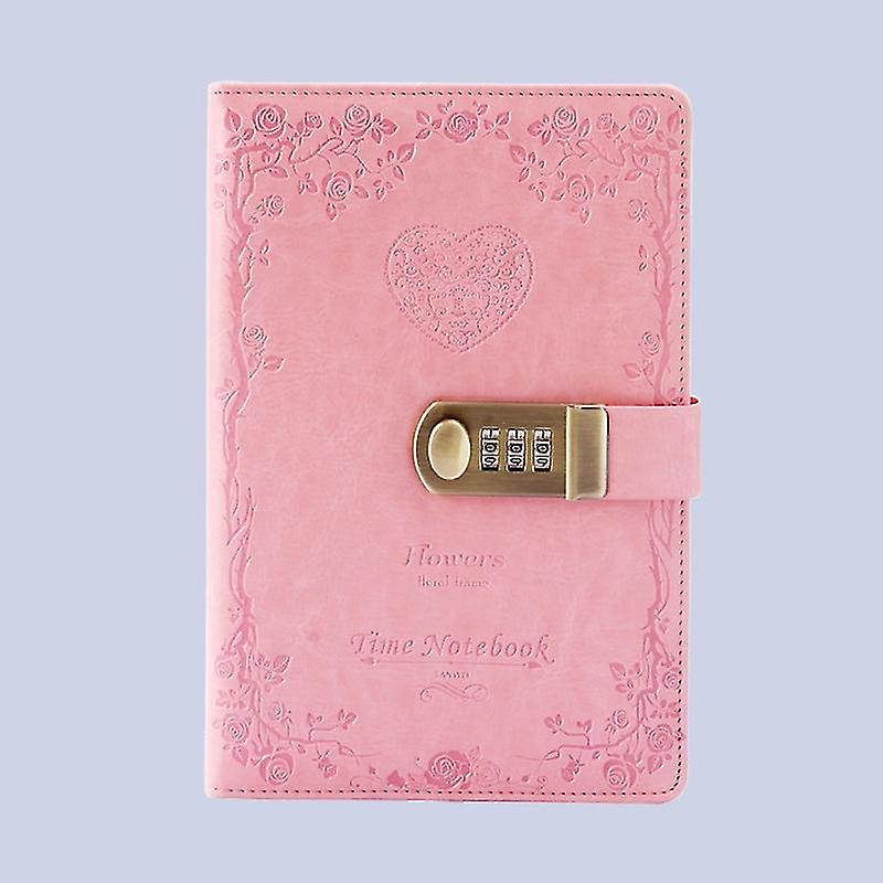 Lock Diary Vintage Lock Journal Refillable Personal Locking Diary Romance Leather Locking Writing Notebook