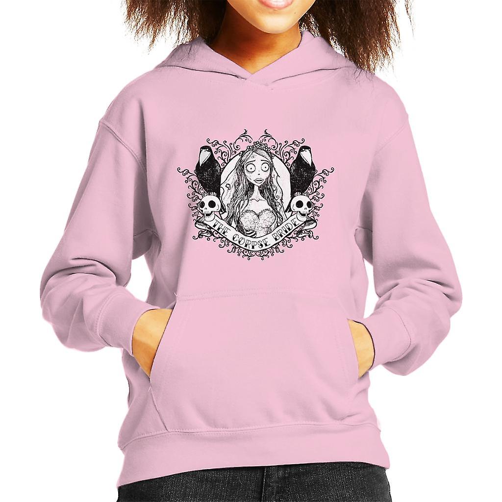 Corpse Bride Halloween Skulls Kid's Hooded Sweatshirt