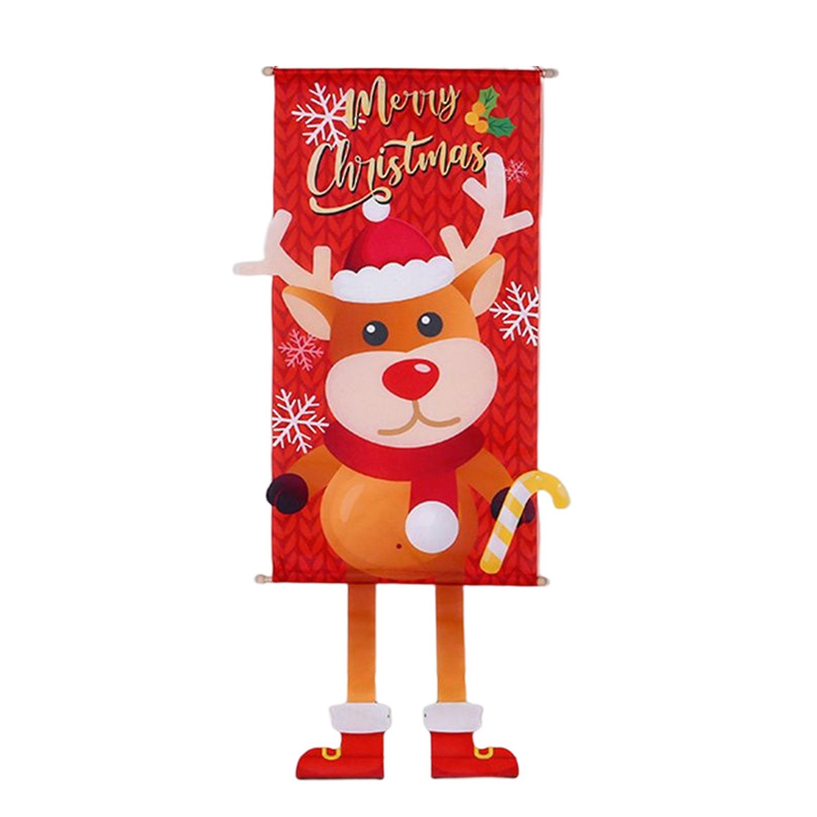 Christmas Winter Snowman Flag Holiday Seasonal Decorative Banner