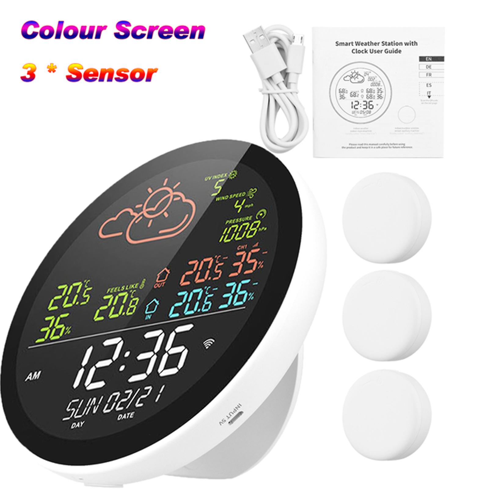 Portable Weather Station Large Screen Display for Living Room
