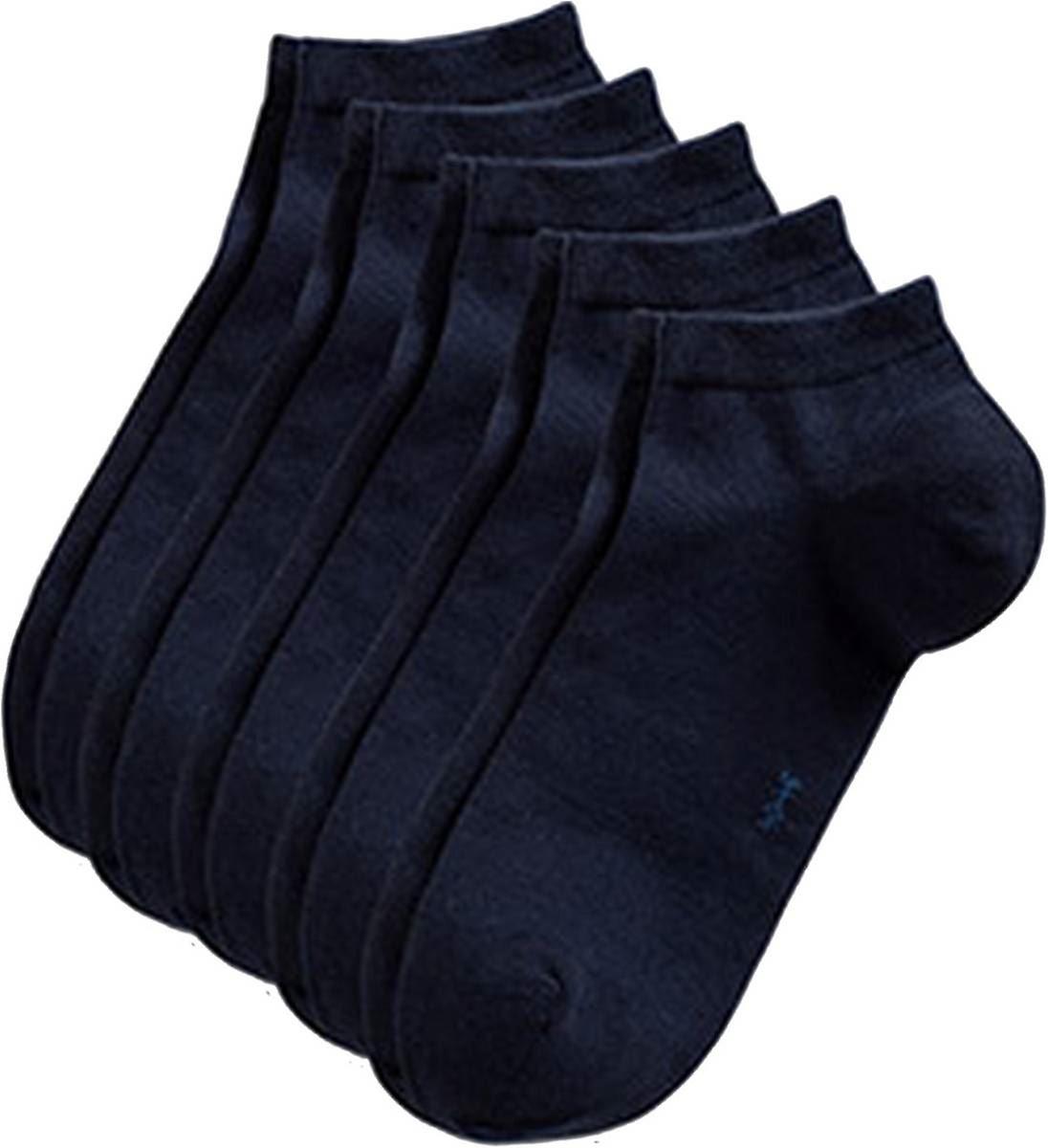 Esprit Block Coloured Sneaker 5 Pack Socks - Marine Navy