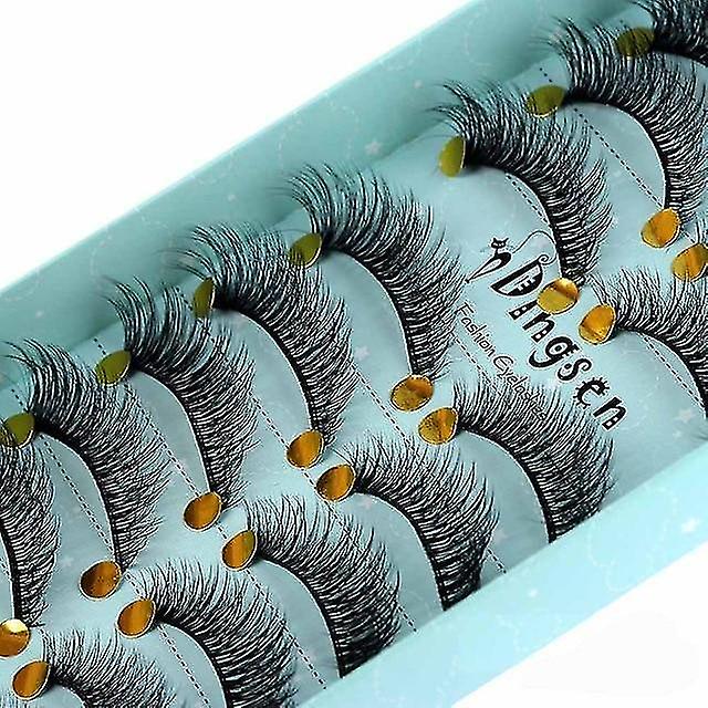 3D 85 10 Pairs 3d soft Faux Mink Hair False Eyelashes Natural Messy Eyelash