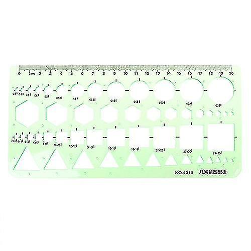 4315 Plastic Geometric Template Ruler measuring Tools