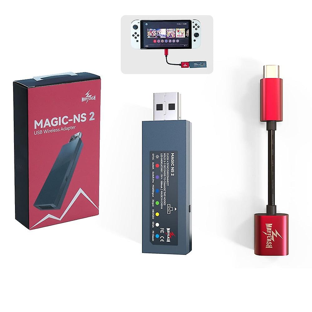 Magic Ns 2 For Ps5 For Ps4 For Xbox Series X/s Wireless Controller Usb Adapter For Nintend Switch / For Raspberry Pi