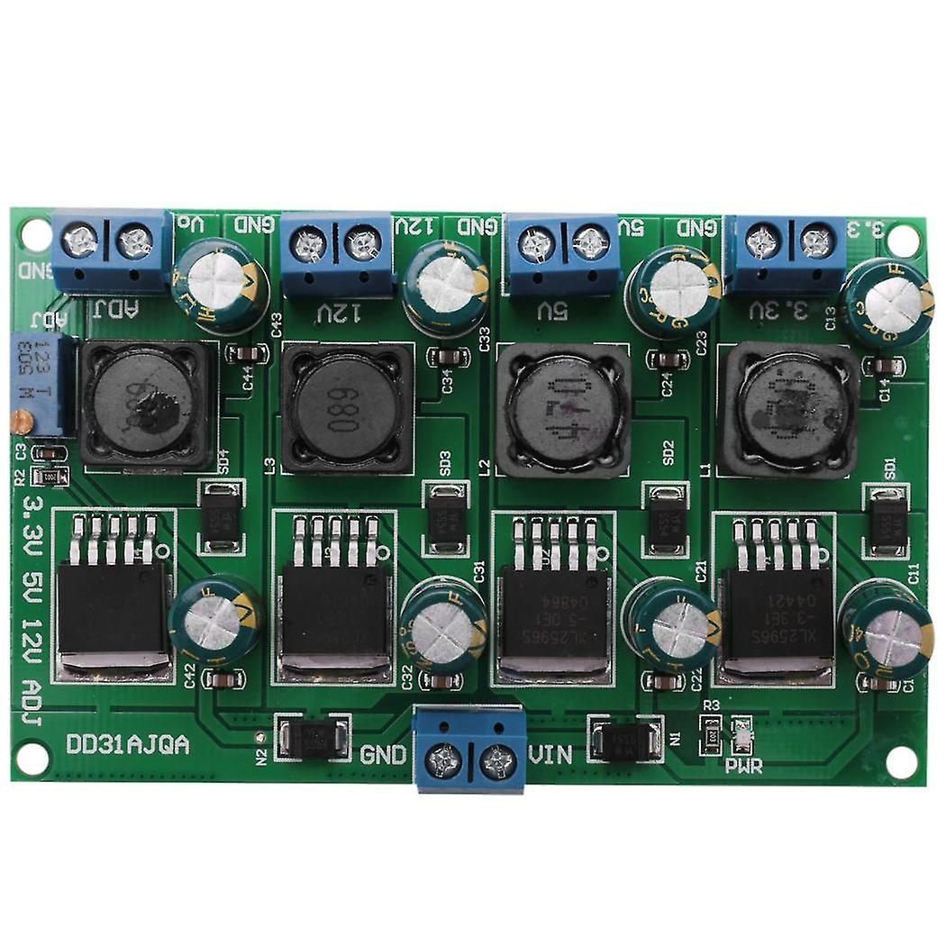 3a 4 Channels Multiple Switching Power Supply Module 3.3v 5v 12v Adj Adjustable Output Dc Dc Step-d