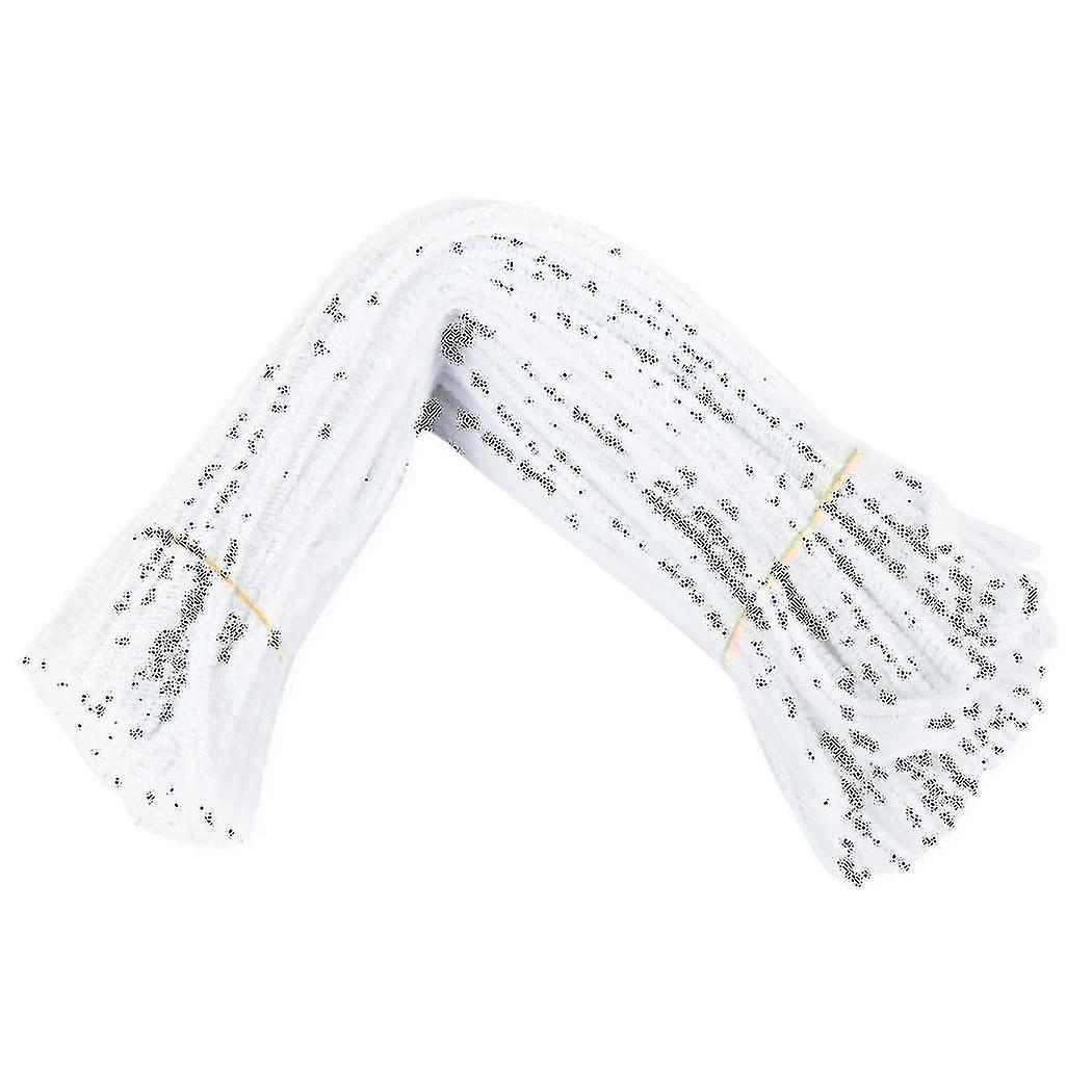 100 Pcs 30cm Creation Pipe Cleaners, White