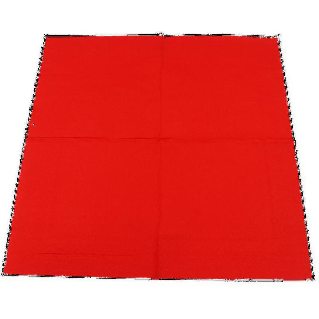 1 Pack Solid Color Printed Paper Napkin (red)