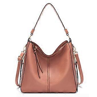 Women's Simple Tote Bag Vintage PU Cross-body Shoulder Bag Waterproof Leather Satchel Purse