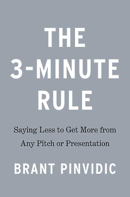 The 3minute Rule by Brant Pinvidic Hardback Book