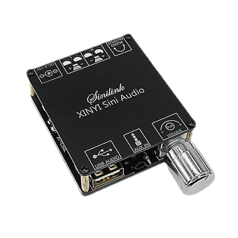 Audio Stereo Bluetooth Digital Power Amplifier Board 50w Dual Channel 360-degree Stepless Tuning Th