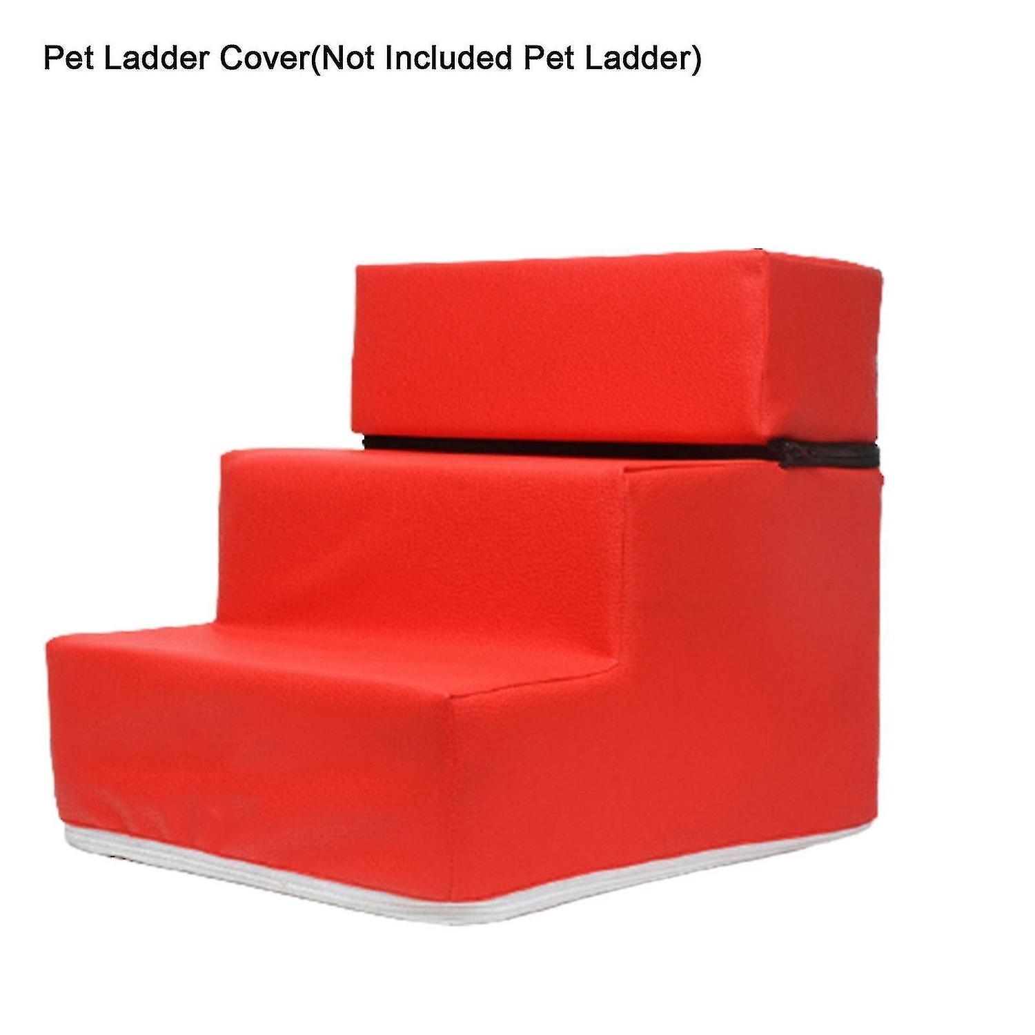 Pet Ladder Cover Detachable Comfortable Faux Leather Non slip Dog Ramp Stairs Case For Puppy