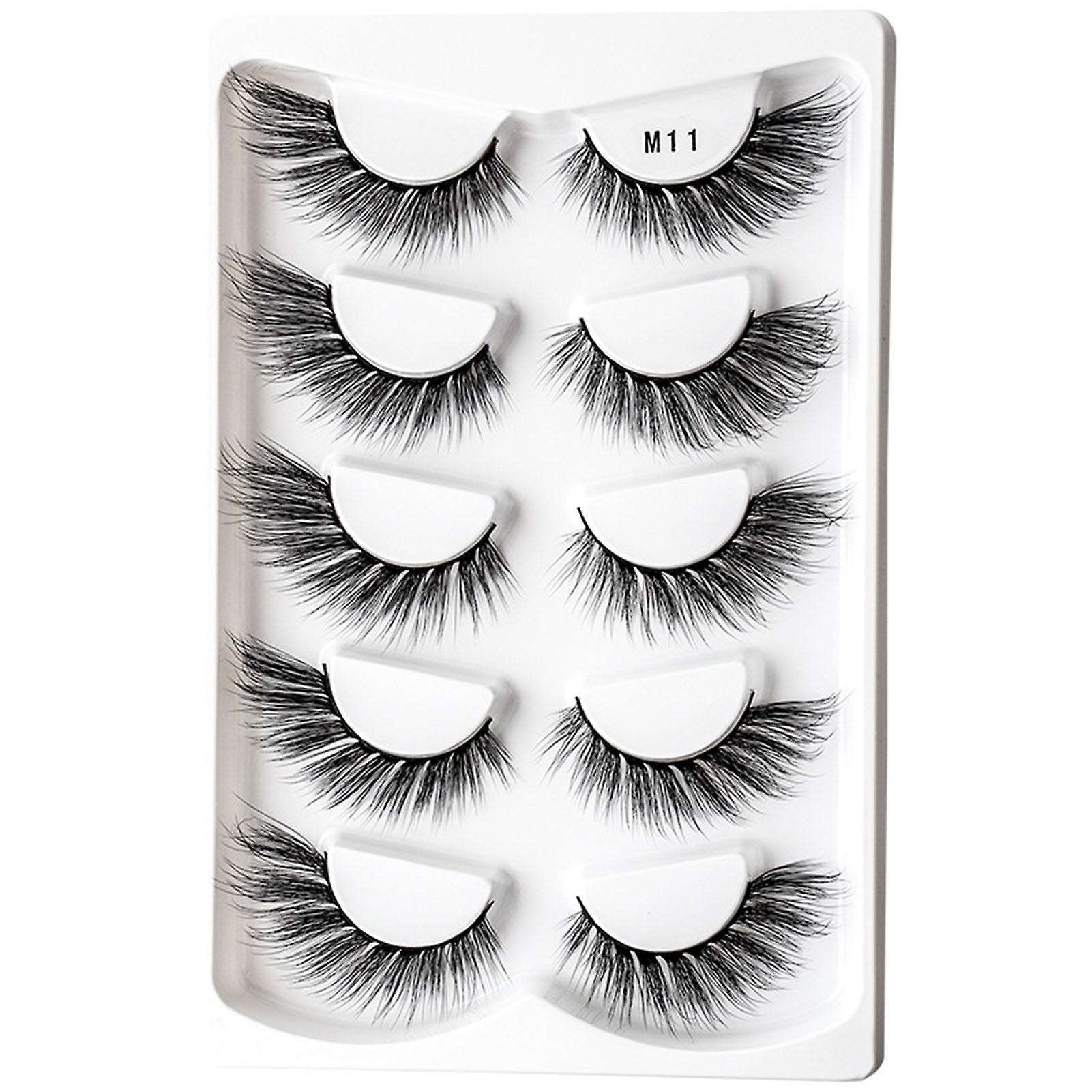 5 Pairs Dramatic Long Eyelashes Eyes Look Bigger Brighter Fuller Lashes