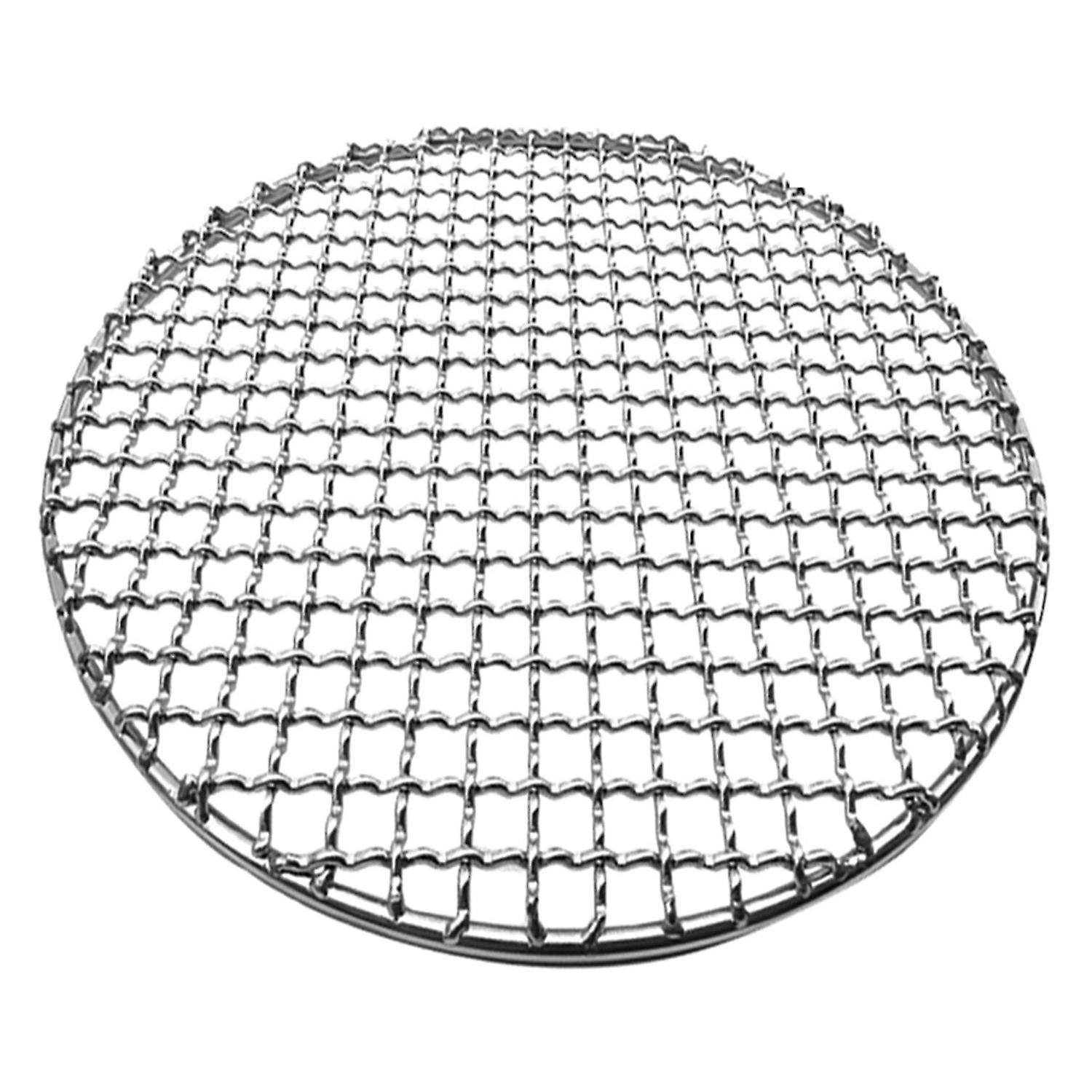 Barbecue Mesh Rustproof Roast Stainless Steel Stackable Design Round Grill Net for Outdoor Smoking