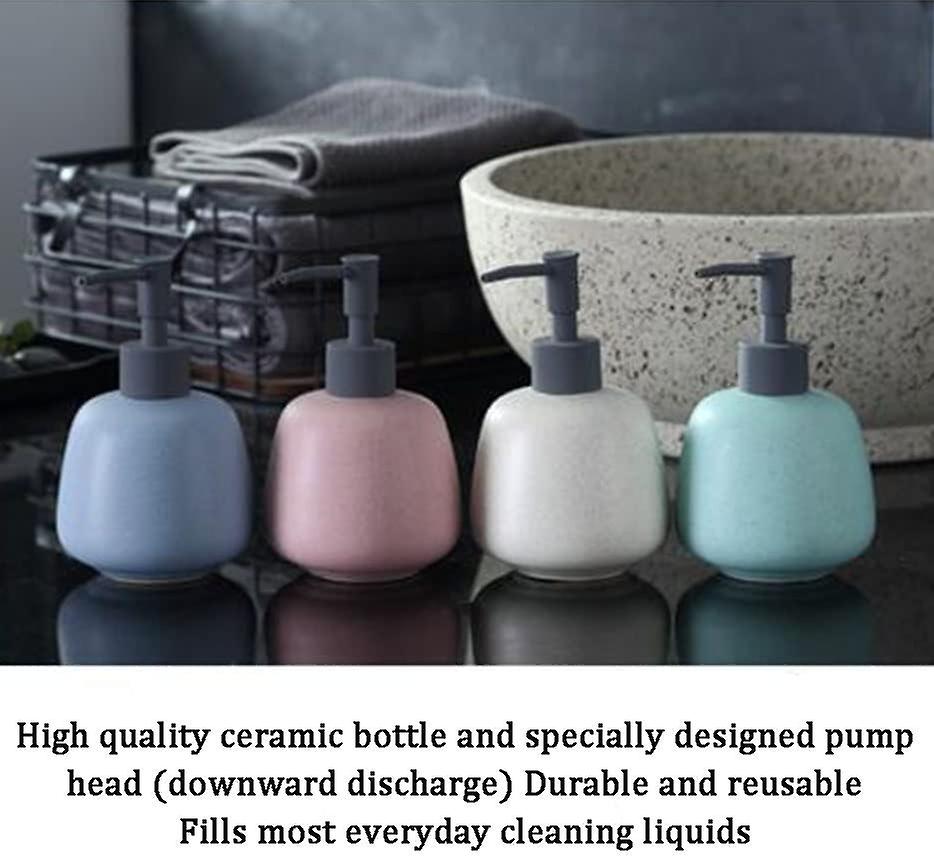 Decorative Ceramic Lotion Dispenser Bottle,downward Liquid Discharge