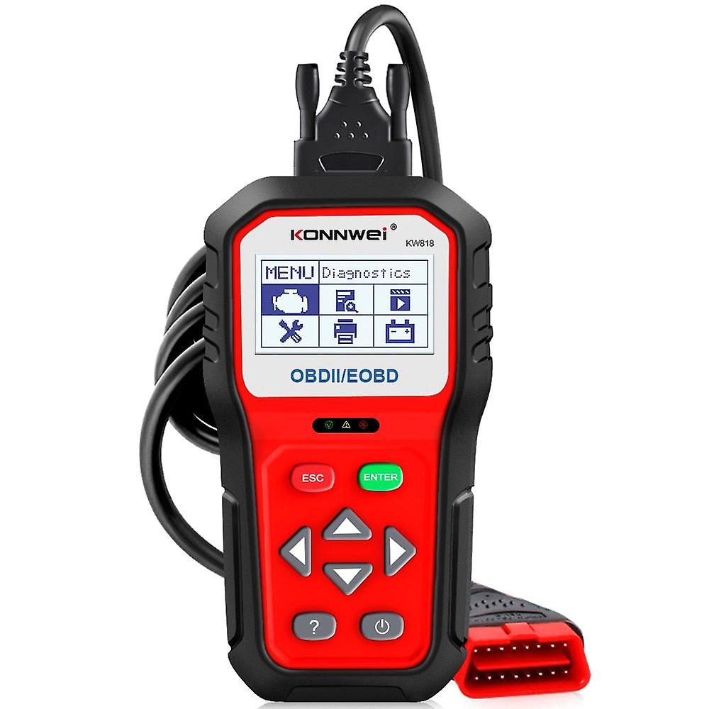 Enhanced Obdii Odb2 Eobd Car Diagnostic Scanner 12v Battery Tester Check Engine Engine Automotive Code Reader Tool