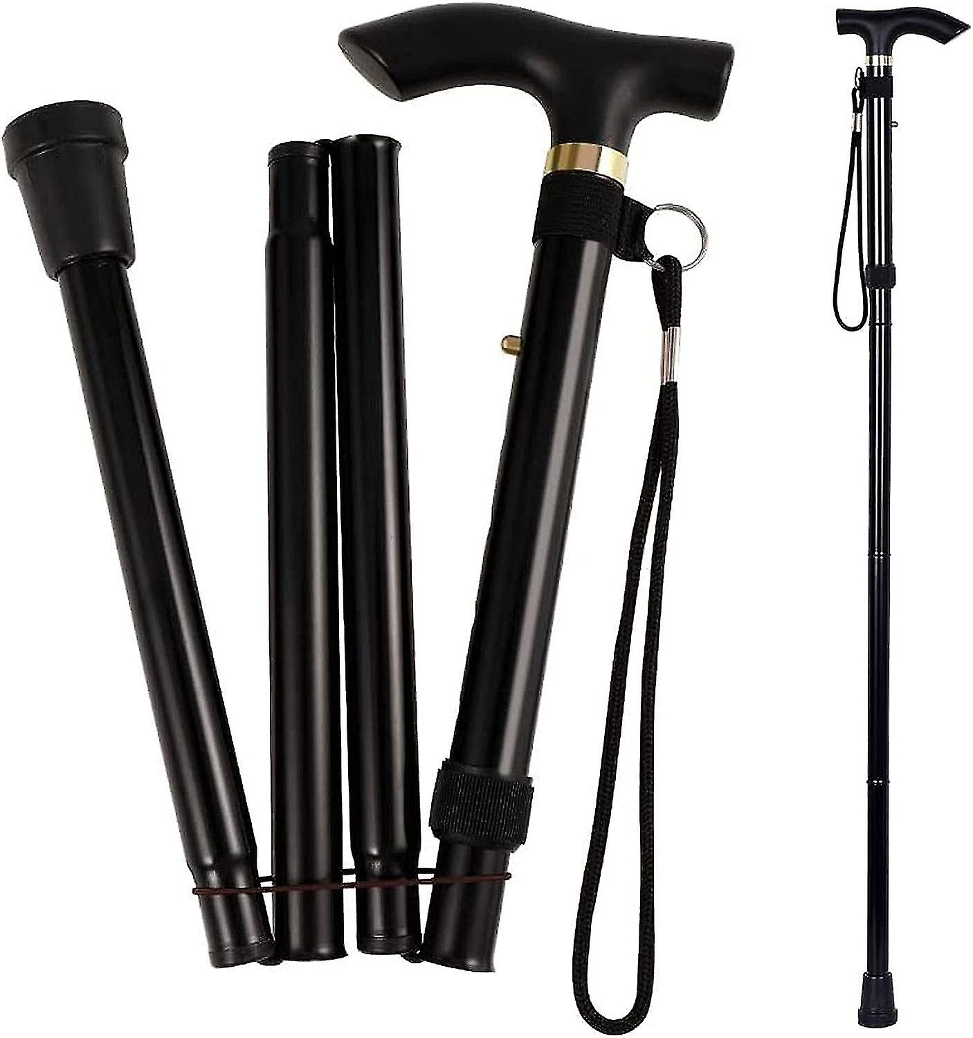 Foldable Adjustable Designer Walking Stick - Collapsible And Portable Walking Stick