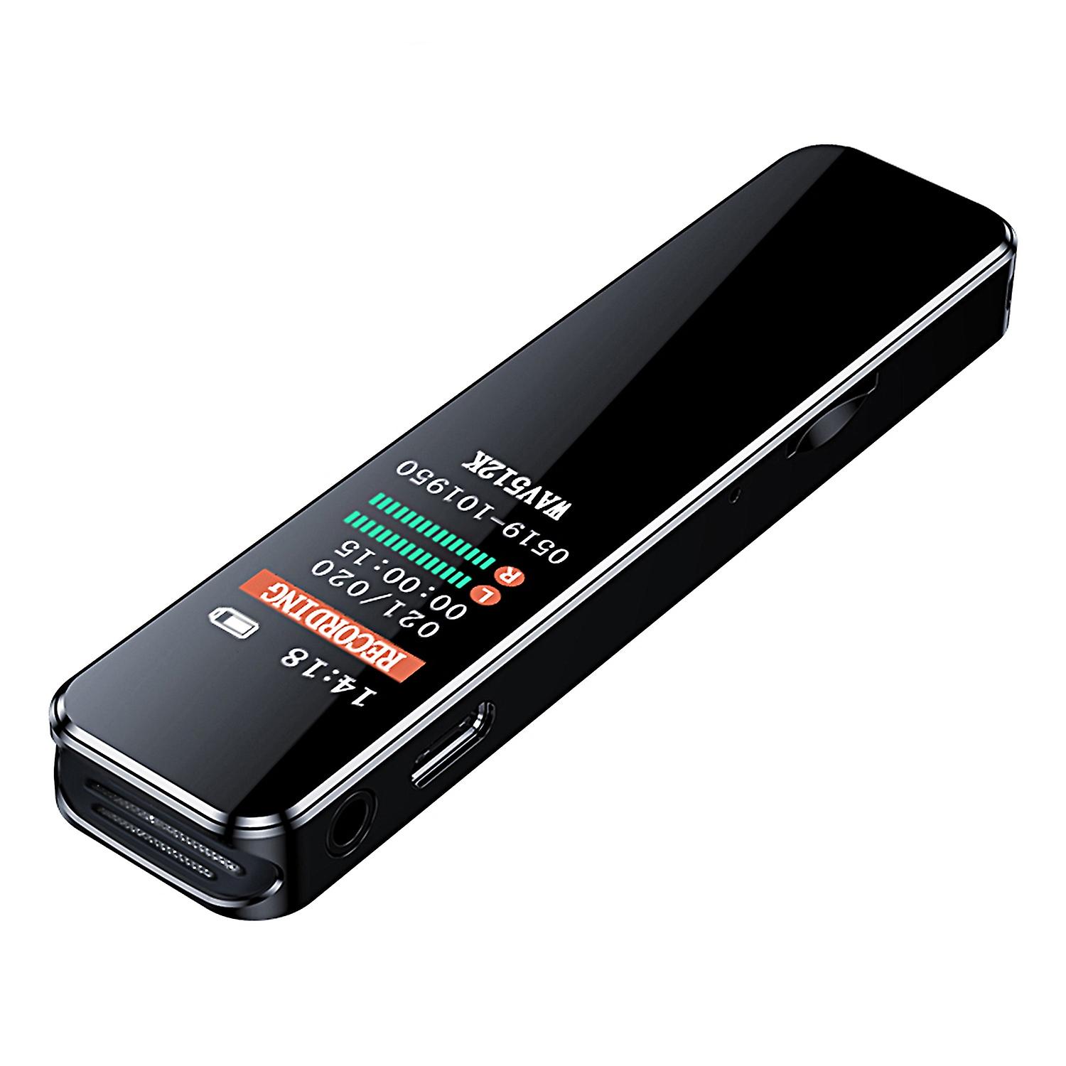 Noise Reduction Voice Recorder with Playback Portable Type-C USB2.0 Transmission 1536KBPS HD Recordi