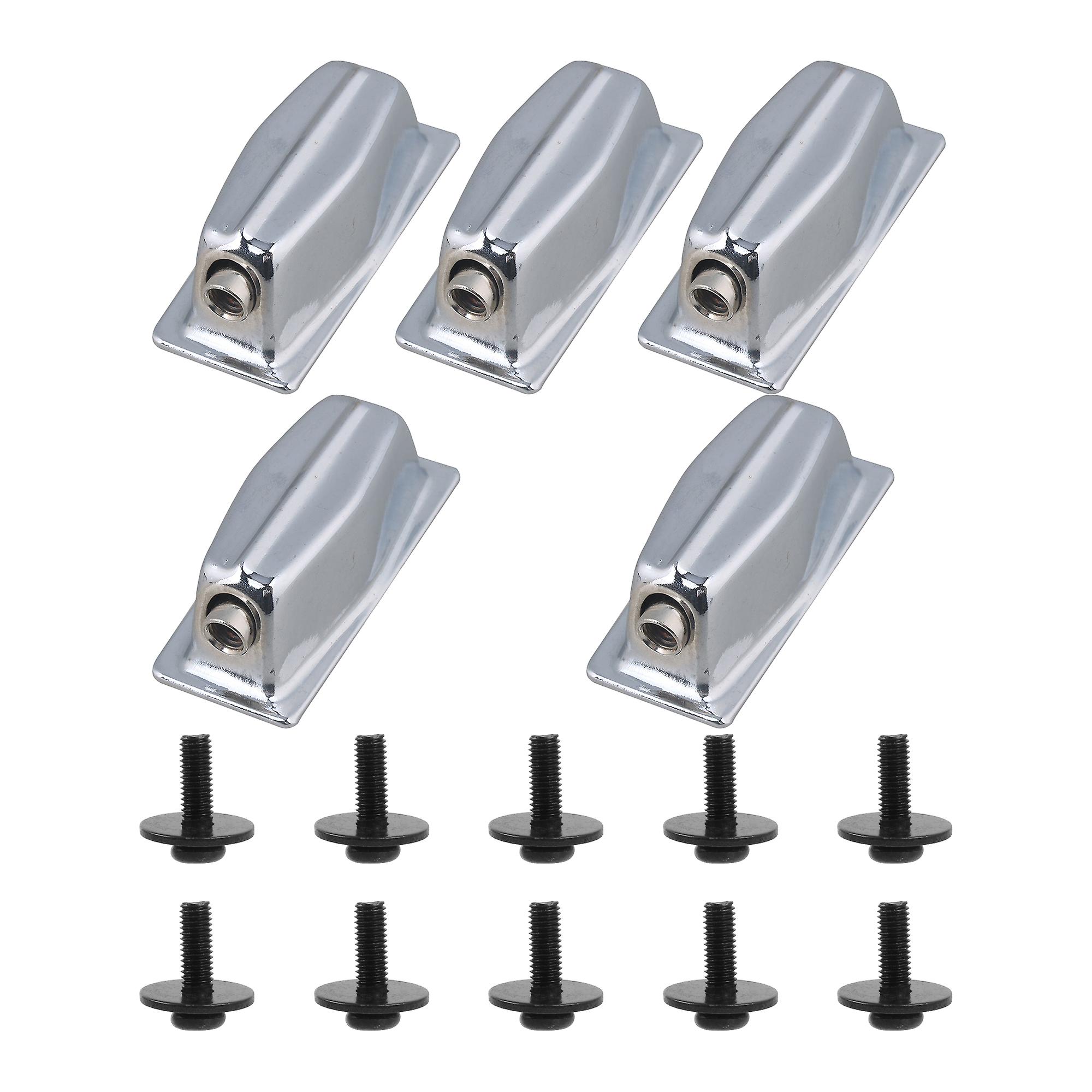 5 Pcs 1.5Inch Single End Snare Drum Lugs with M5 x 16mm Screws for Upgrade