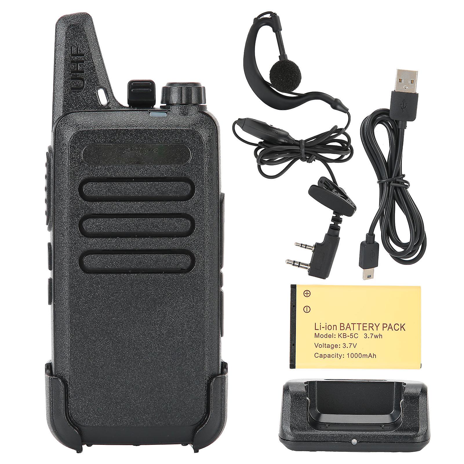 KDC1 Mini Portable Walkie Talkie - 16 Channel, Long Range, Rechargeable, Clear Sound