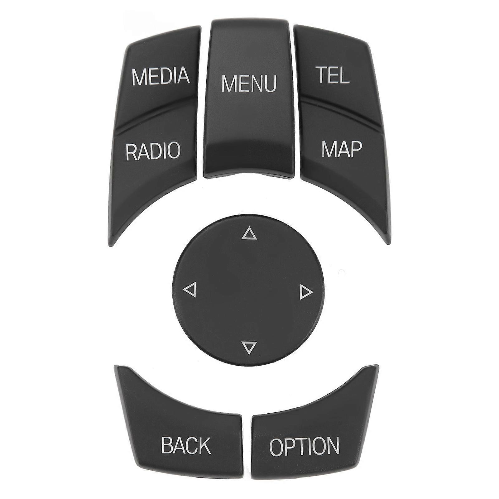 Central Console Multimedia Button Kit Multi Media Control Key Cover for E84 E70 E71 E72 E81 E82 E Chassis Matte Black