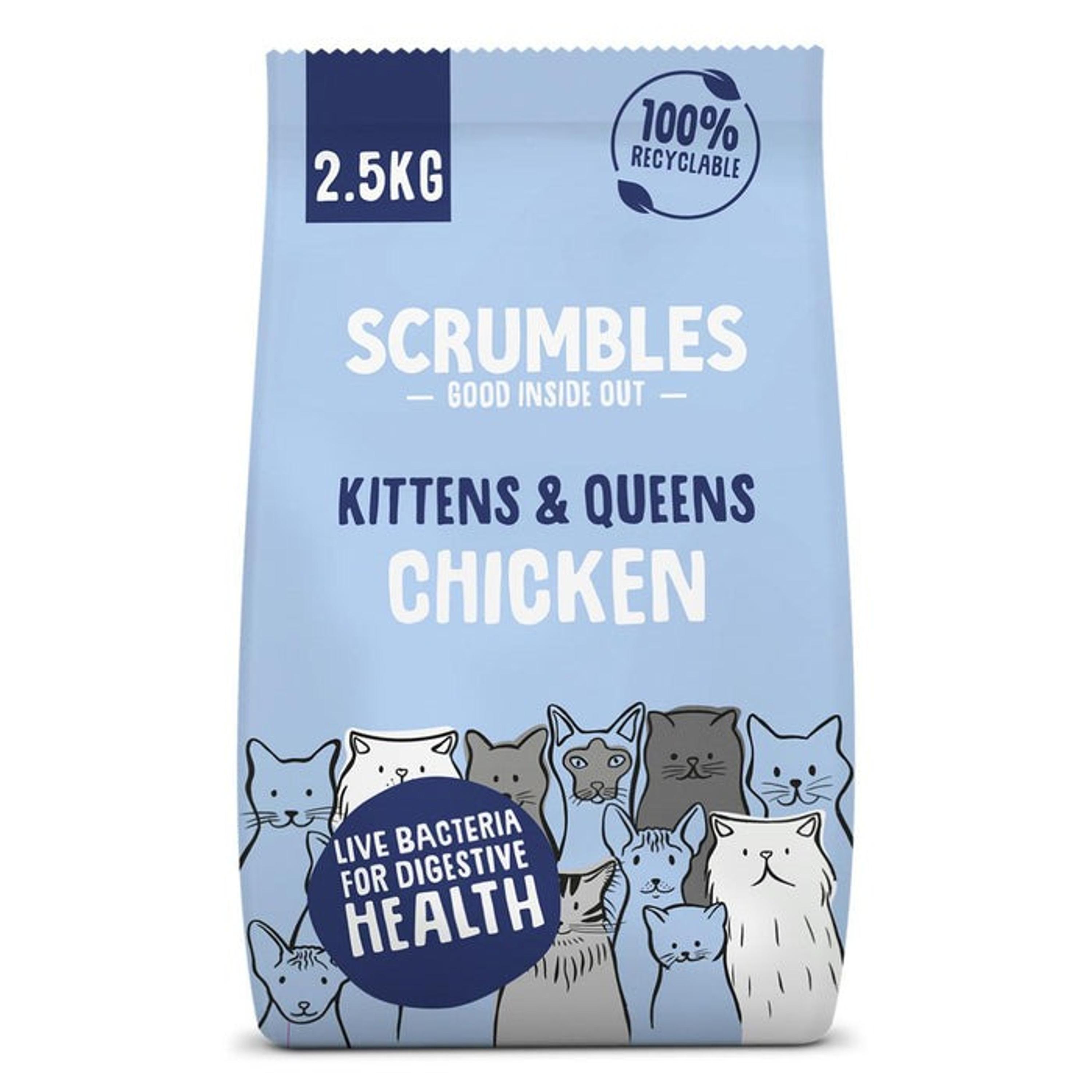 Scrumbles Dry Cat Food Kitten Chicken 2.5kg