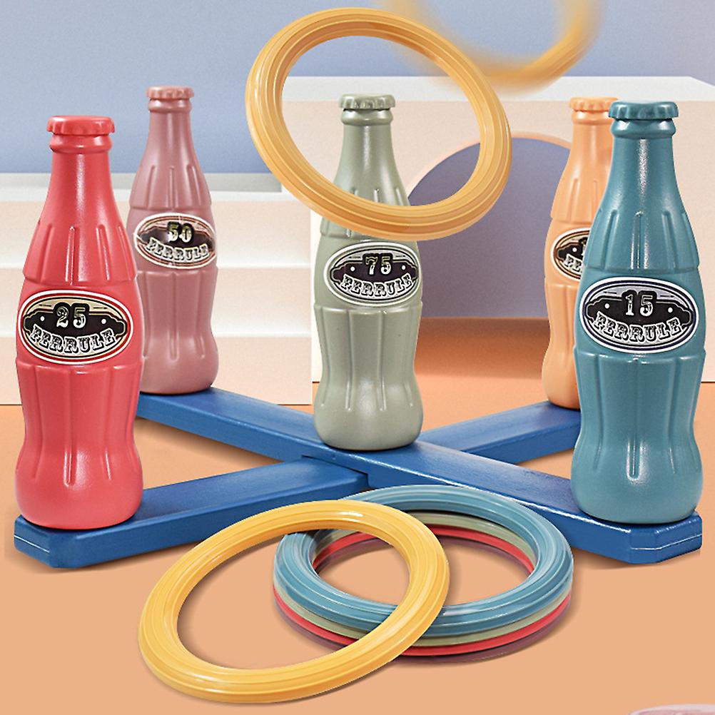 Carnival Ring Bottle Throwing Game 40.5x20.5cm Colorful Plastic