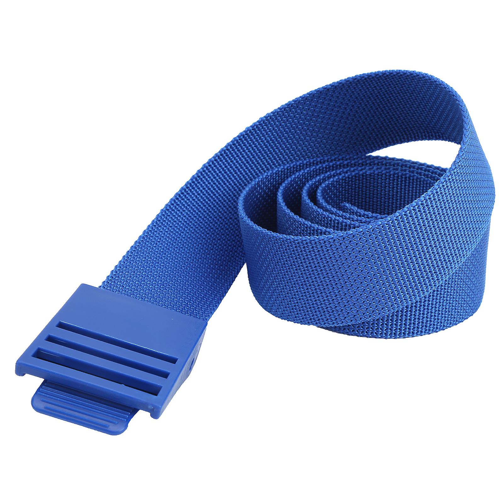 Diving Weights Belt 150CM Nylon Webbing Adjustable Waist Belt with Plastic Buckle for Scuba Freediving Snorkeling Blue